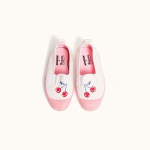 BONPOINT X NOVESTA CHERRY PRINT SLIP-ON SNEAKERS